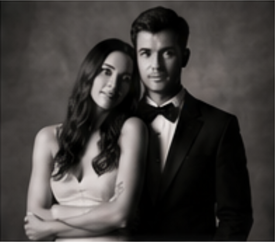 Couple portrait at an event